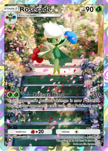 Roserade card art (Fantastical Parade)