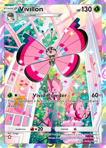 Vivillon card art (Fantastical Parade)