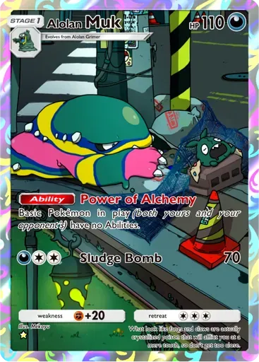 Alolan Muk card art (Fantastical Parade)