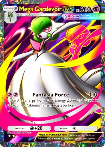 Mega Gardevoir ex card art (Fantastical Parade)
