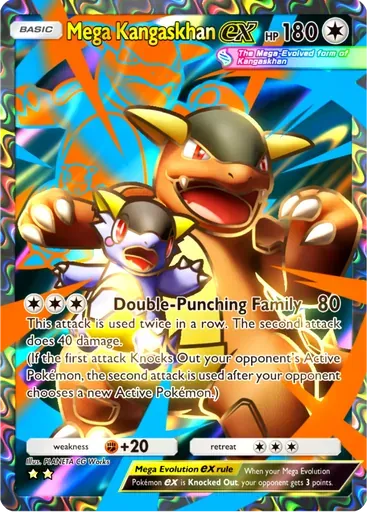 Mega Kangaskhan ex card art (Fantastical Parade)