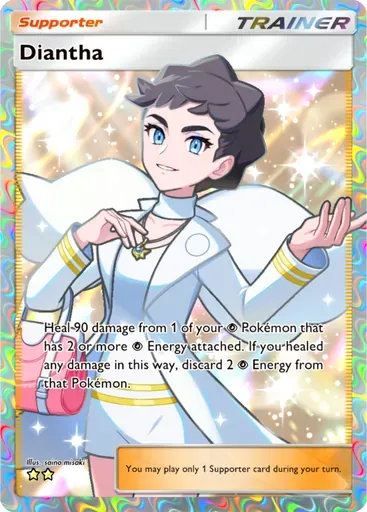 Diantha card art (Fantastical Parade)