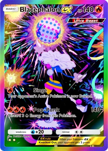 Blacephalon ex card art (Fantastical Parade)