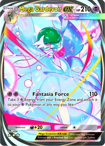 Mega Gardevoir ex card art (Fantastical Parade)