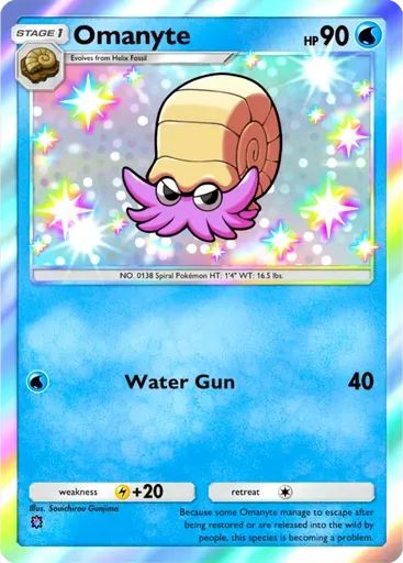 Omanyte card art (Fantastical Parade)