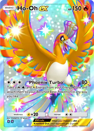 Ho-Oh ex card art (Fantastical Parade)