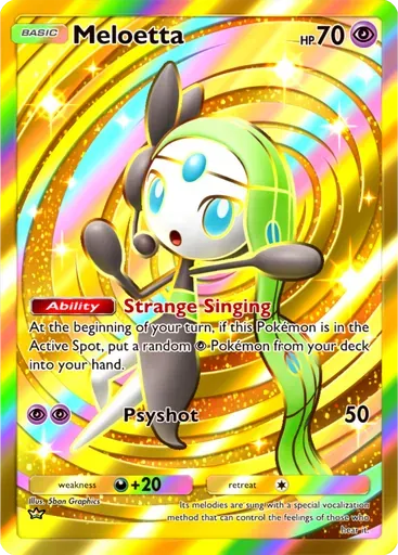 Meloetta card art (Fantastical Parade)