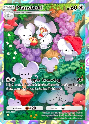 Maushold card art (Paldean Wonders)