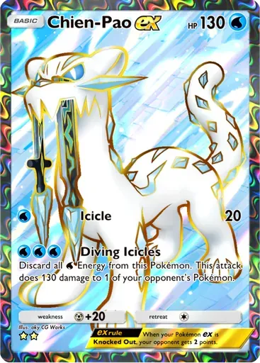Chien-Pao ex card art (Paldean Wonders)