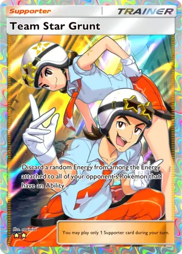 Team Star Grunt card art (Paldean Wonders)