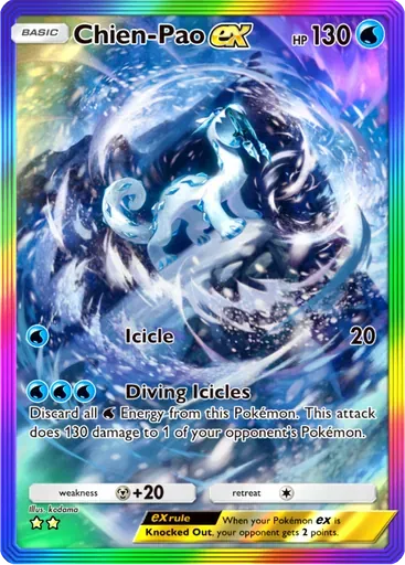Chien-Pao ex card art (Paldean Wonders)