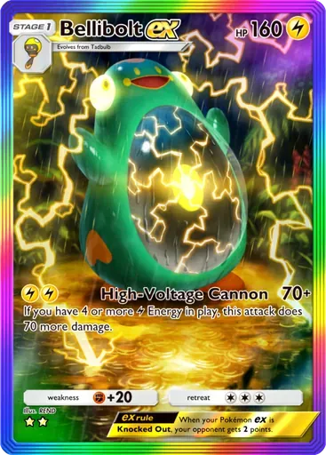 Bellibolt ex card art (Paldean Wonders)