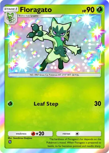 Floragato card art (Paldean Wonders)