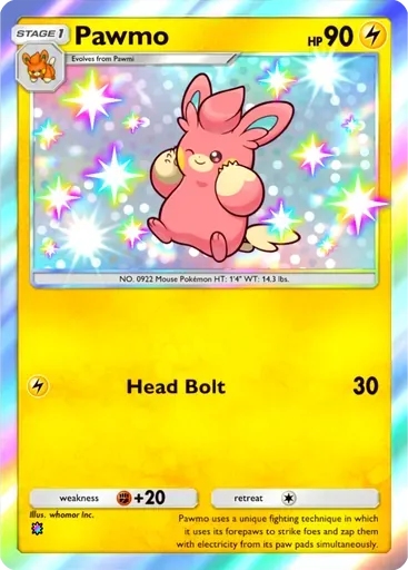 Pawmo card art (Paldean Wonders)