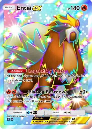 Entei ex card art (Paldean Wonders)
