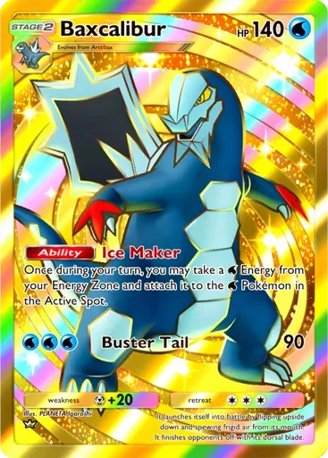 Baxcalibur card art (Paldean Wonders)