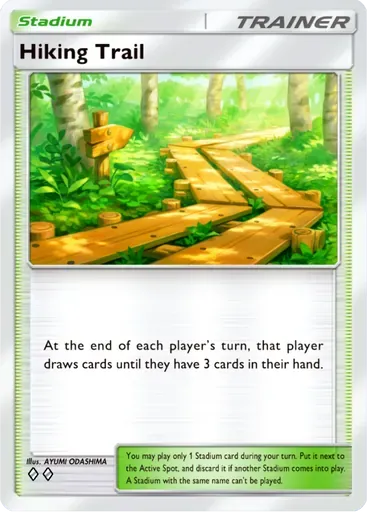 Hiking Trail card art (Mega Shine)
