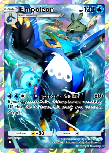Empoleon card art (Mega Shine)