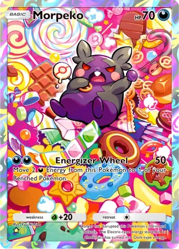 Morpeko card art (Mega Shine)