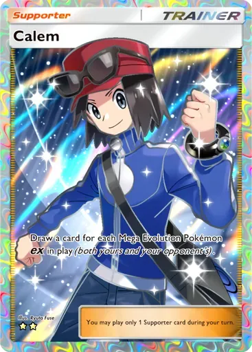 Calem card art (Mega Shine)