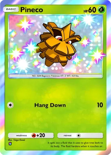 Pineco card art (Mega Shine)