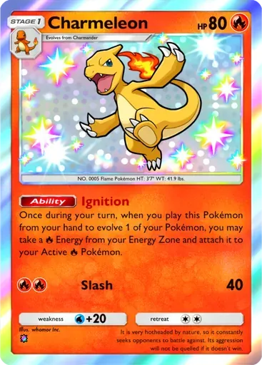 Charmeleon card art (Mega Shine)