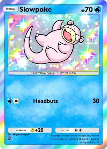 Slowpoke card art (Mega Shine)