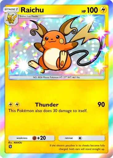 Raichu card art (Mega Shine)