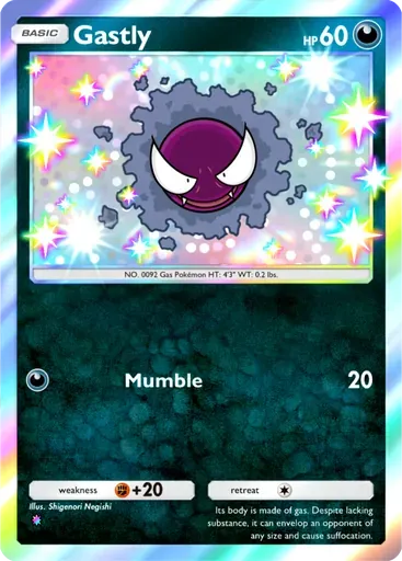 Gastly card art (Mega Shine)