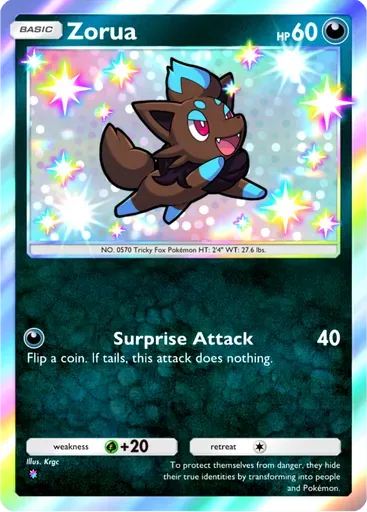 Zorua card art (Mega Shine)