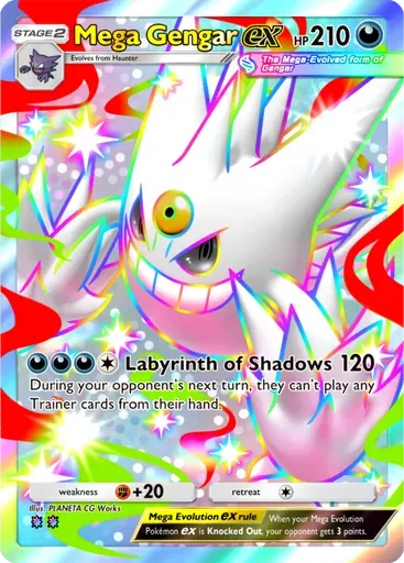 Mega Gengar ex card art (Mega Shine)