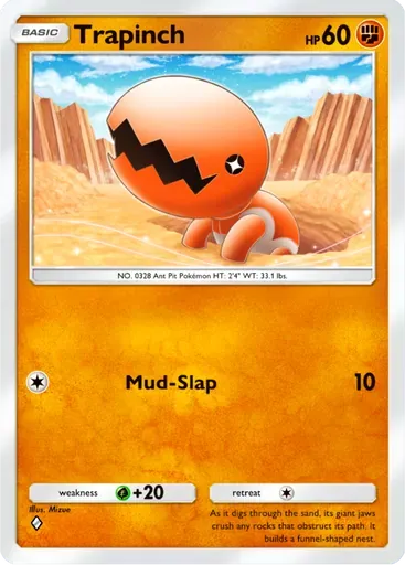 Trapinch card art (Pulsing Aura)