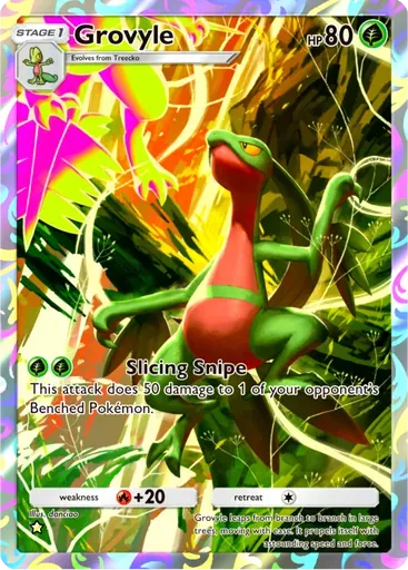 Grovyle card art (Pulsing Aura)