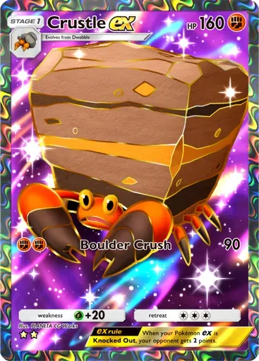 Crustle ex card art (Pulsing Aura)