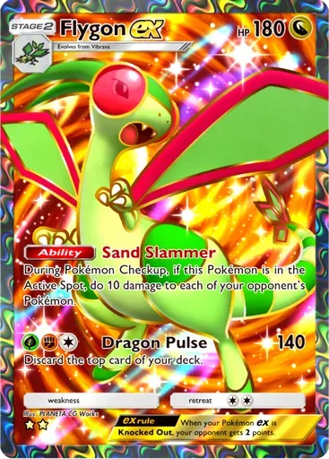 Flygon ex card art (Pulsing Aura)