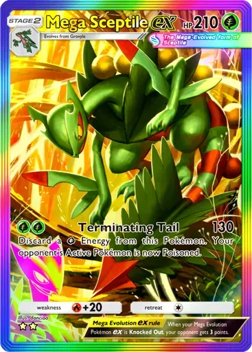 Mega Sceptile ex card art (Pulsing Aura)