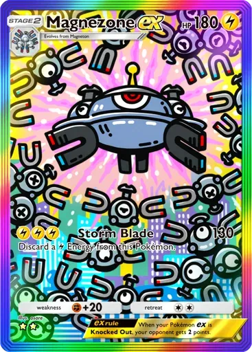 Magnezone ex card art (Pulsing Aura)