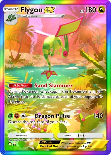 Flygon ex card art (Pulsing Aura)