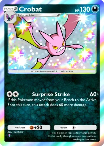 Crobat card art (Pulsing Aura)