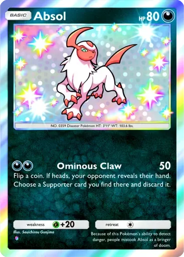 Absol card art (Pulsing Aura)