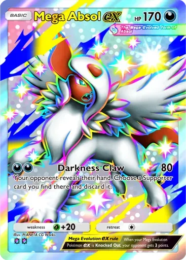 Mega Absol ex card art (Pulsing Aura)