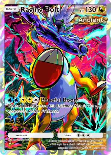 Raging Bolt card art (Paradox Drive)