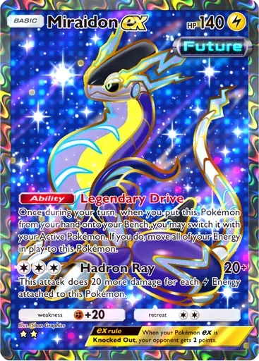 Miraidon ex card art (Paradox Drive)