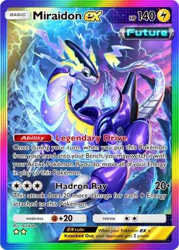 Miraidon ex card art (Paradox Drive)