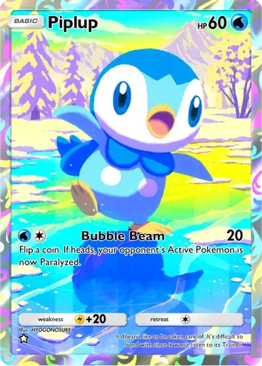 Piplup card art (Everyday Wonders)