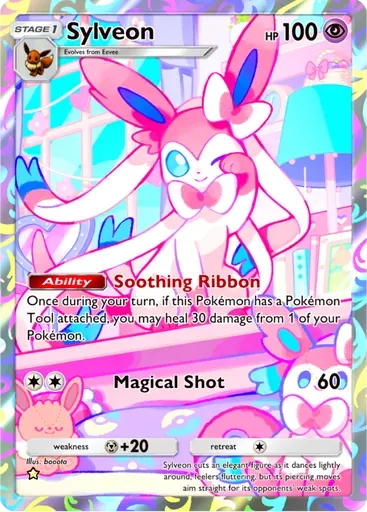 Sylveon card art (Everyday Wonders)