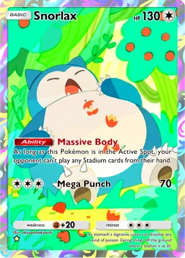 Snorlax card art (Everyday Wonders)
