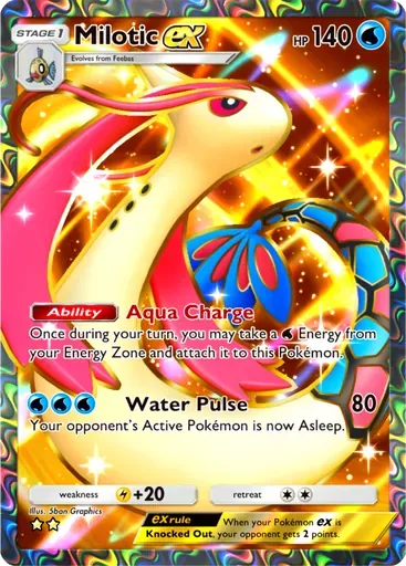 Milotic ex card art (Everyday Wonders)