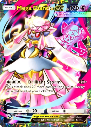 Mega Diancie ex card art (Everyday Wonders)