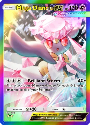 Mega Diancie ex card art (Everyday Wonders)